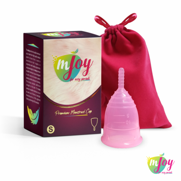 mJoy Reusable Menstrual Cup, Small Size, Made of Skin Friendly Medical Grade Silicone - Image 2