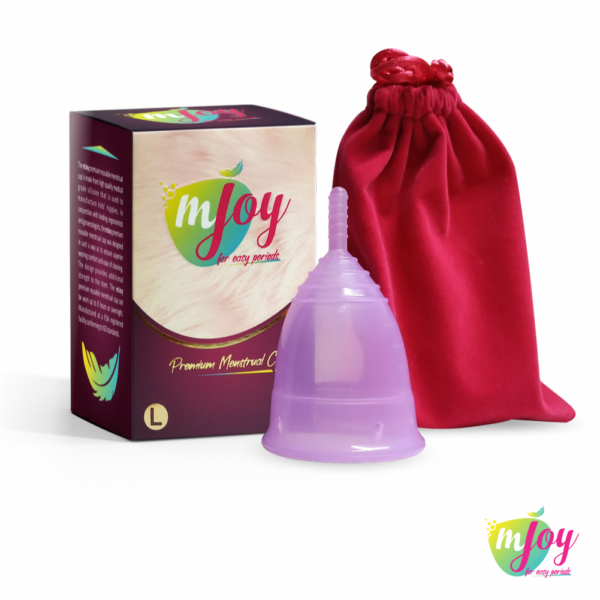 mJoy Reusable Menstrual Cup, Large Size, Made of Skin Friendly Medical Grade Silicone