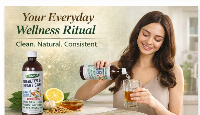 Diabetic & Heart Care Apple Cider Vinegar Wellness Drink with Mother | Ginger, Garlic, Fenugreek, Lemon & Honey | Daily Sugar Balance & Heart Health Support