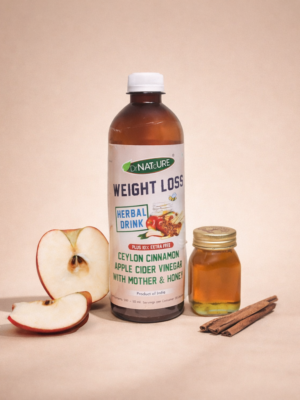 Weight Management Apple Cider Vinegar Wellness Drink with Mother | Ceylon Cinnamon & Honey | Natural Metabolism & Fat Balance Support