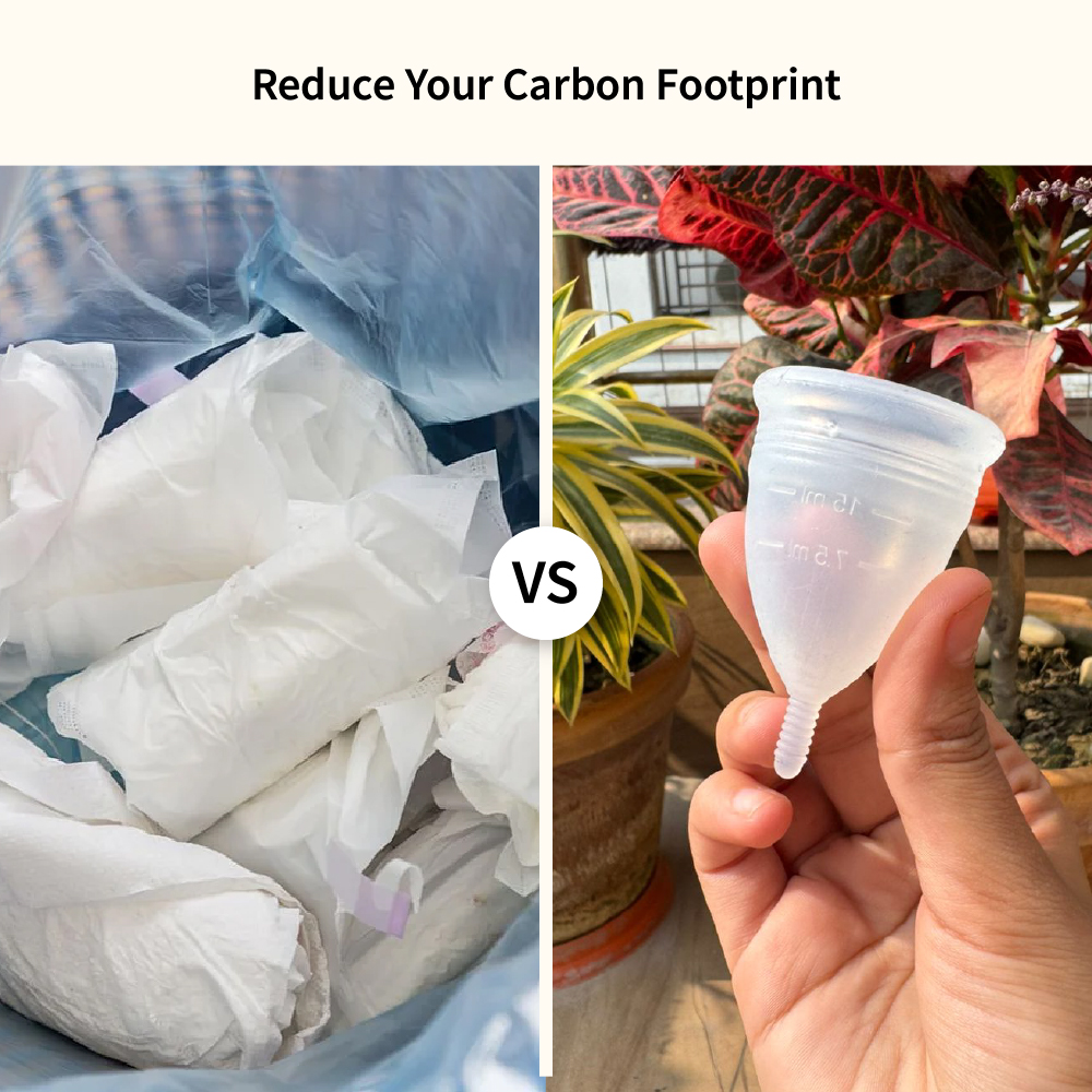 iCare Medium Menstrual Cup | Medical Grade Silicone Period Cup | Up to 8 Hours Leak Protection | Soft, Comfortable & Beginner Friendly