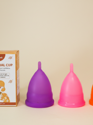 iCare Small Menstrual Cup | Medical Grade Silicone Period Cup | Up to 8 Hours Leak Protection | Soft, Comfortable & Beginner Friendly