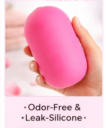 Silicone Cute Capsule Container
