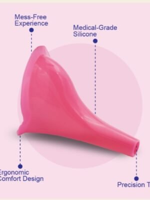 Reusable Silicone Female Urination Device (Stand & Pee) – Travel Hygiene Essential